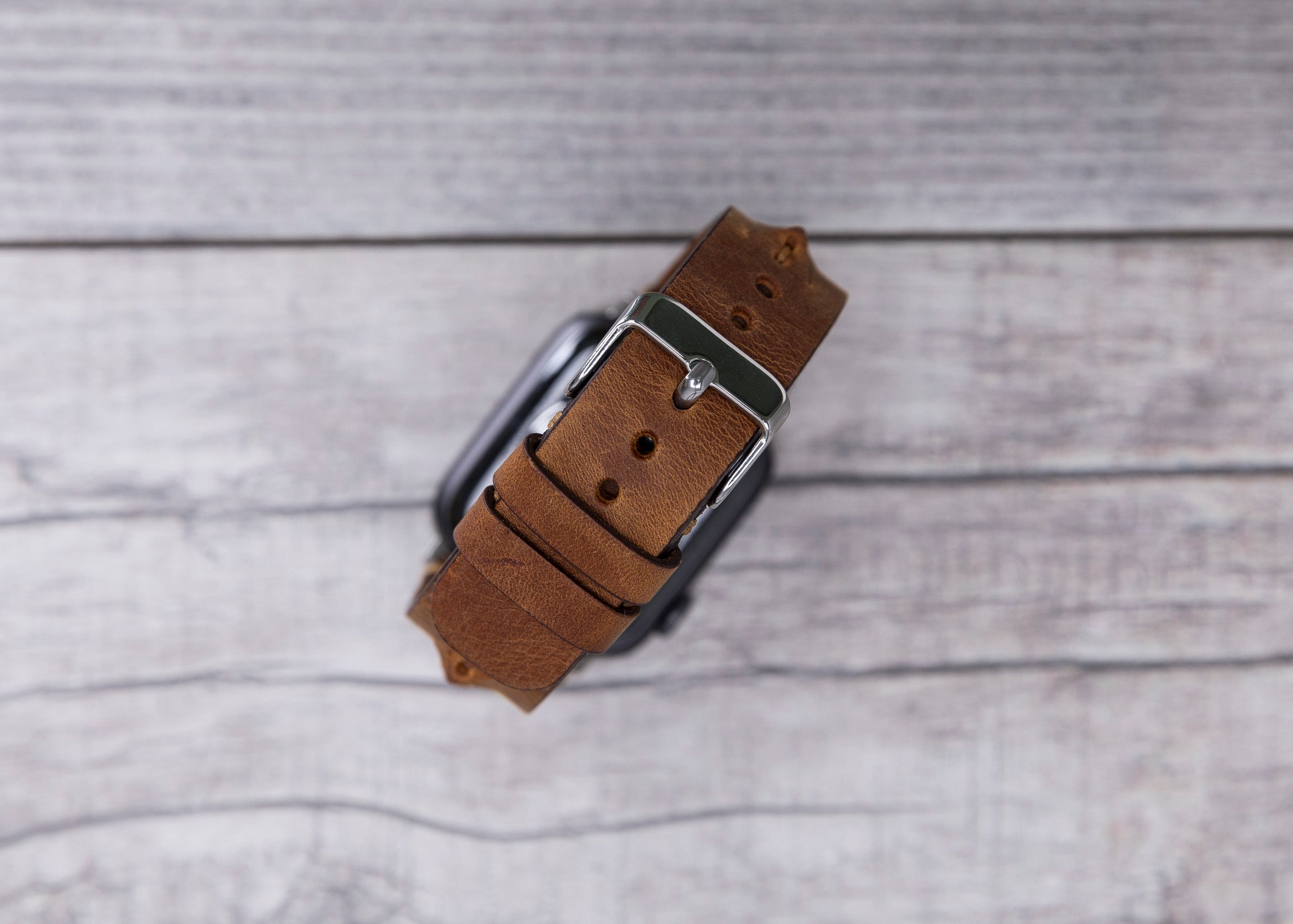 Camel Brown Leather Sport Apple Watch Band (Boras)