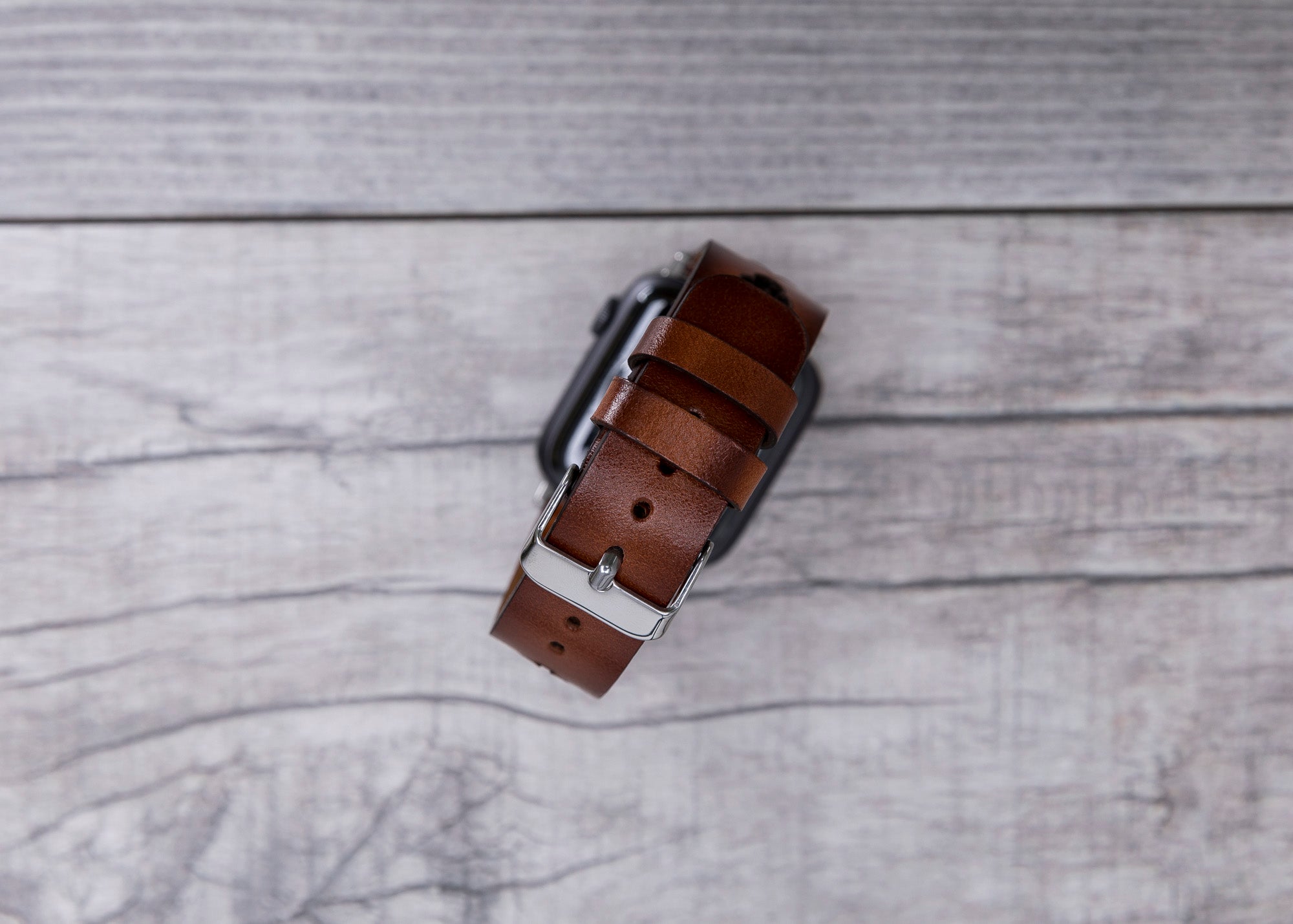 Brown Leather Sport Apple Watch Band (Avesta)