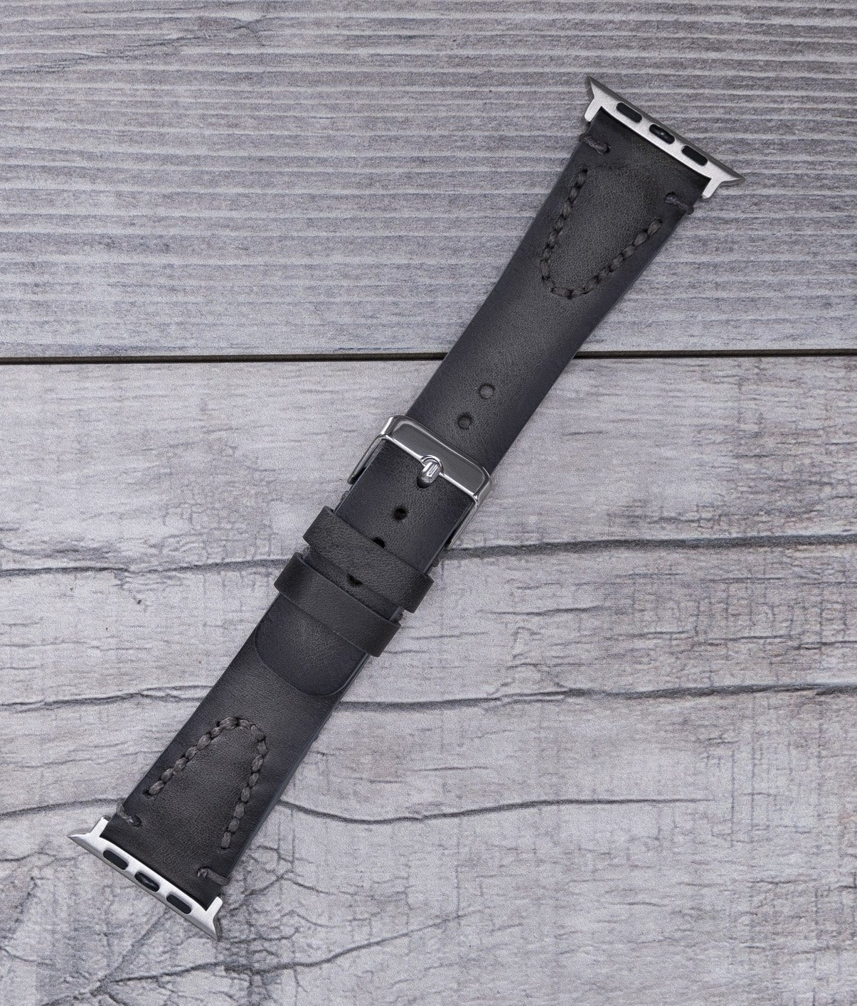 Burnished Gray Leather Sport Apple Watch Band (Avila)