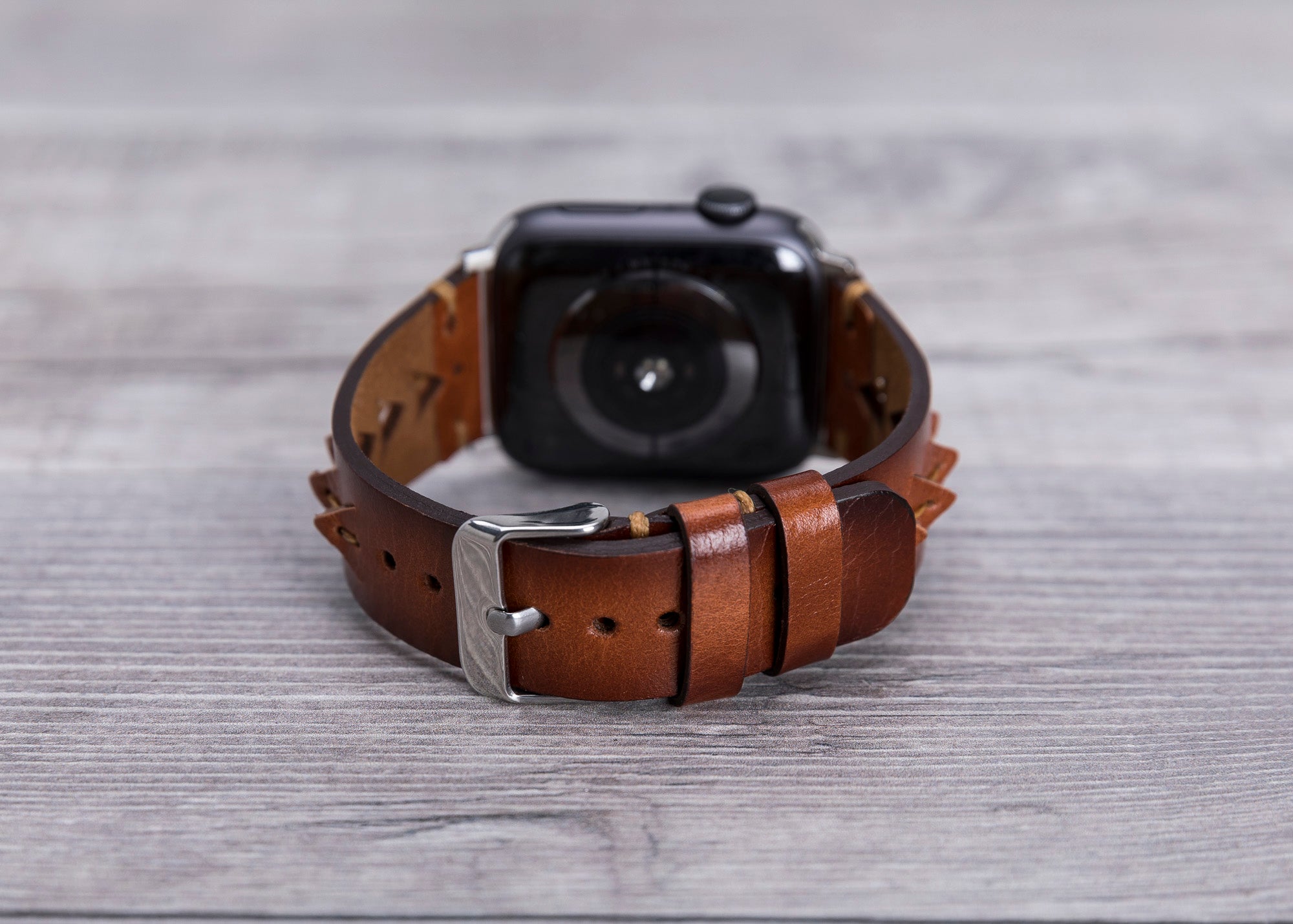 Brown Leather Sport Apple Watch Band (Boras)