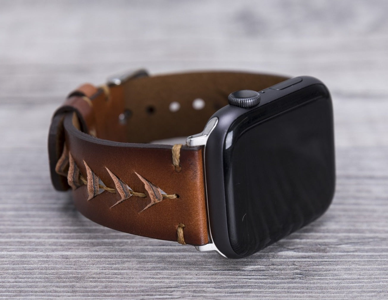 Brown Leather Sport Apple Watch Band (Boras)