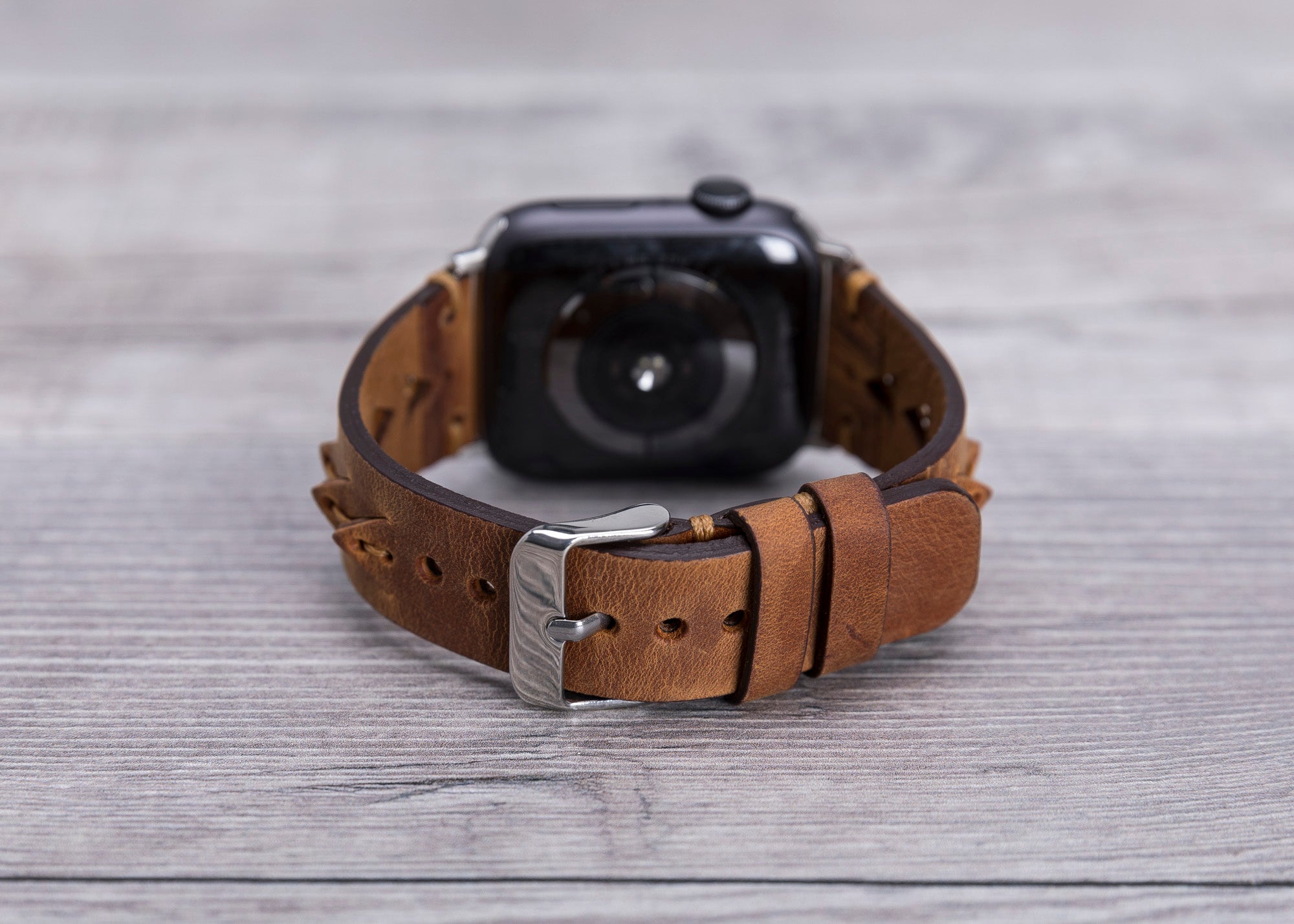 Camel Brown Leather Sport Apple Watch Band (Boras)