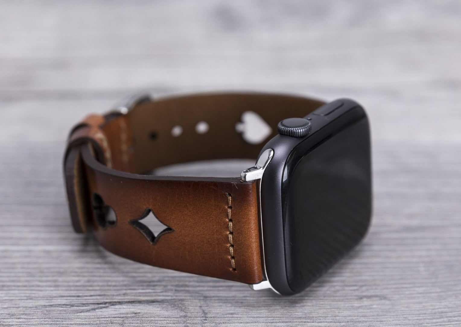 Brown Leather Sport Apple Watch Band (Avesta)