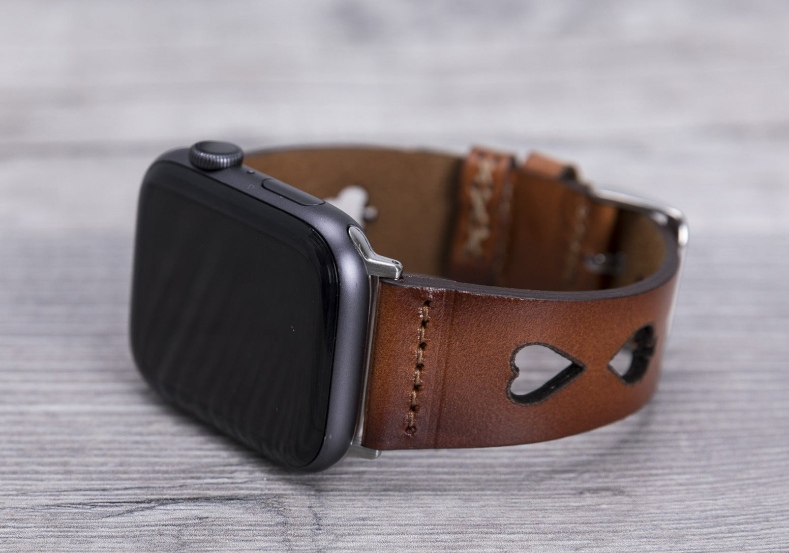 Brown Leather Sport Apple Watch Band (Avesta)