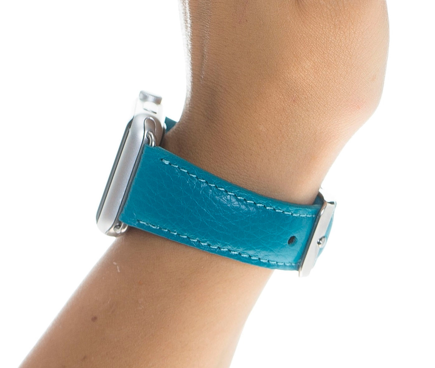 Turquoise Leather Classic Apple Watch Band