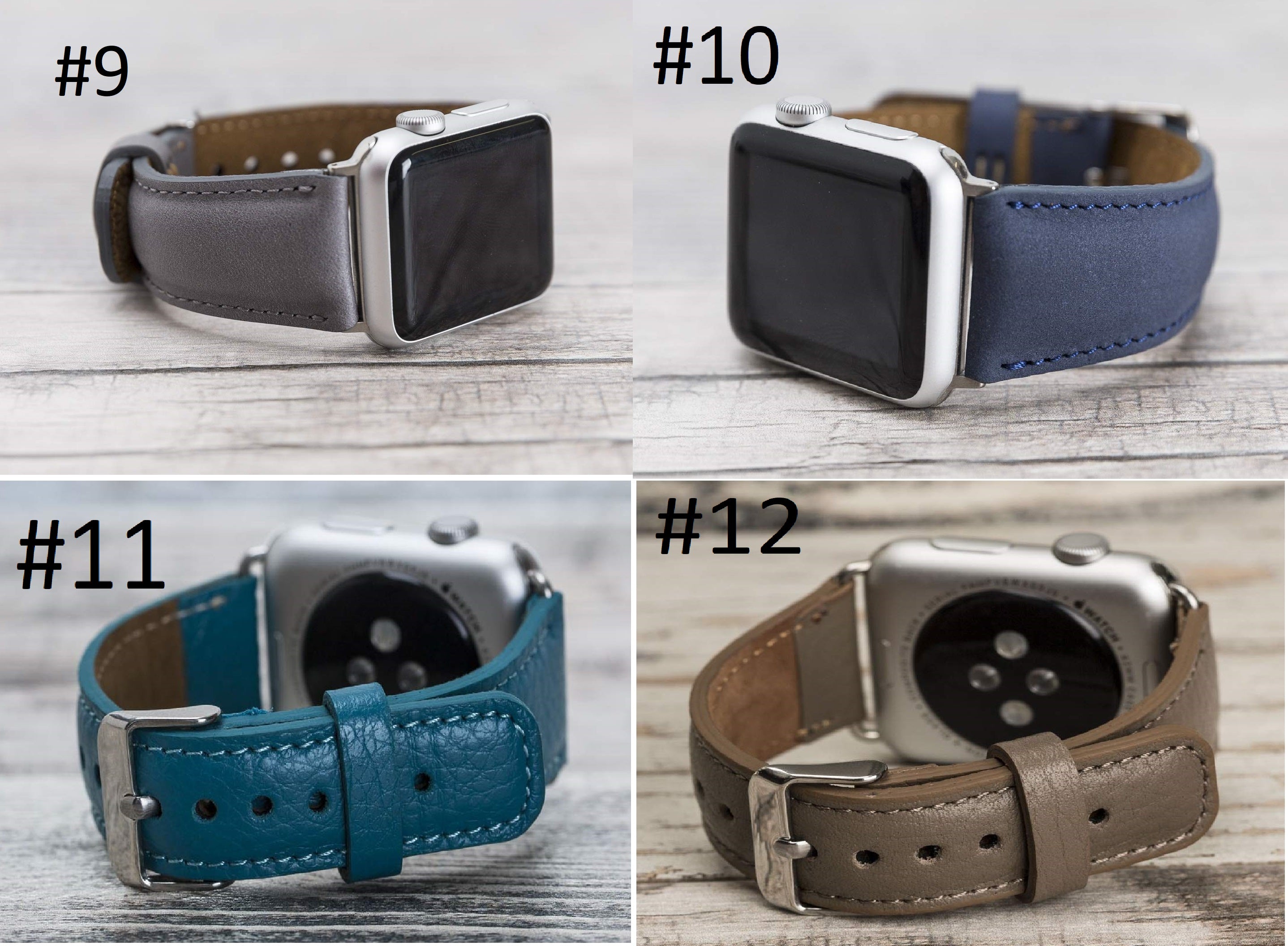 Custom Order Cuff/Pulsar/Double Tour Leather Apple Watch Band