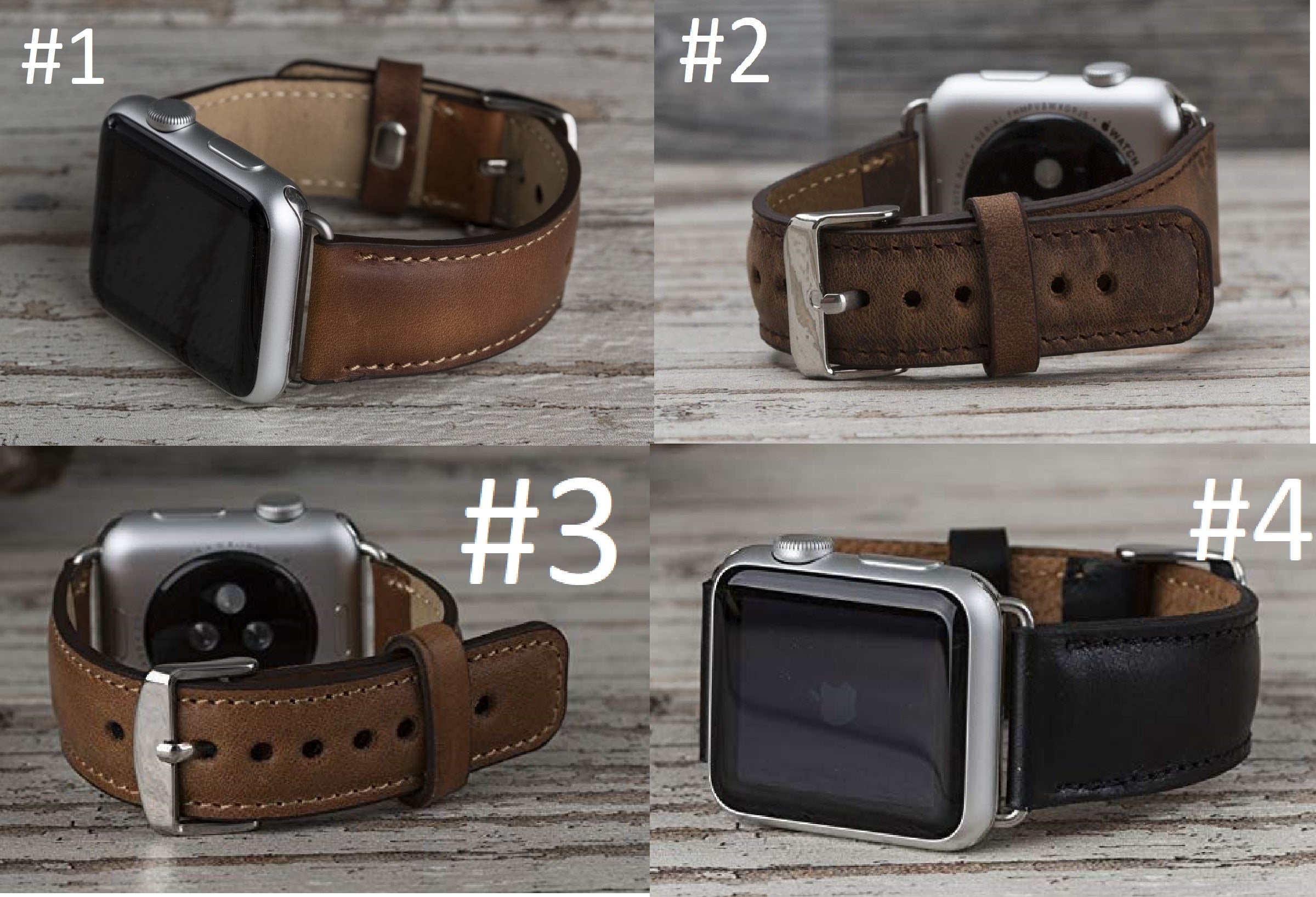 Custom Order Classic/ Ferro/ Slim/ Rally Leather Apple Watch Band