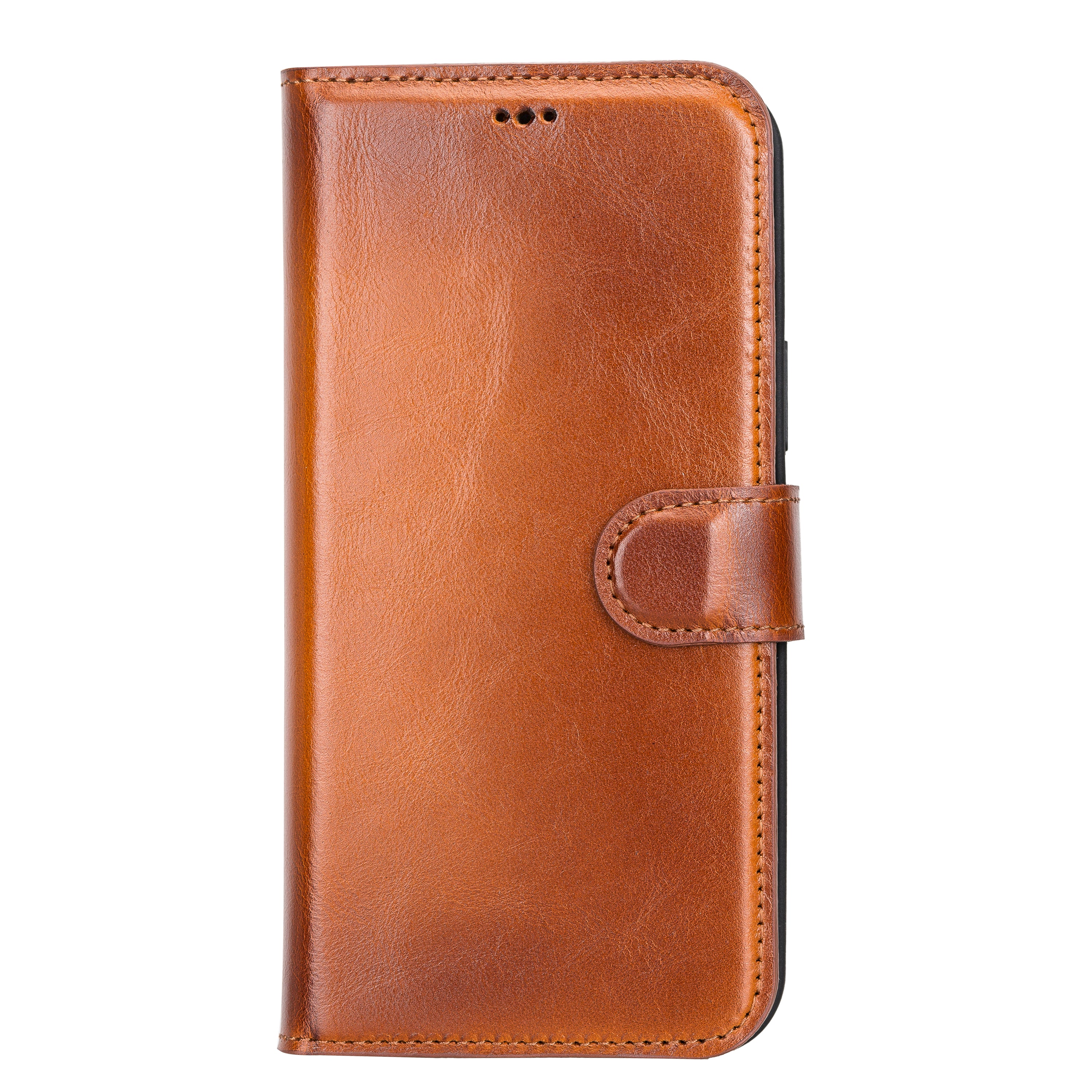 Tan Leather iPhone 13 Pro Max Wallet Case - O2 Leather