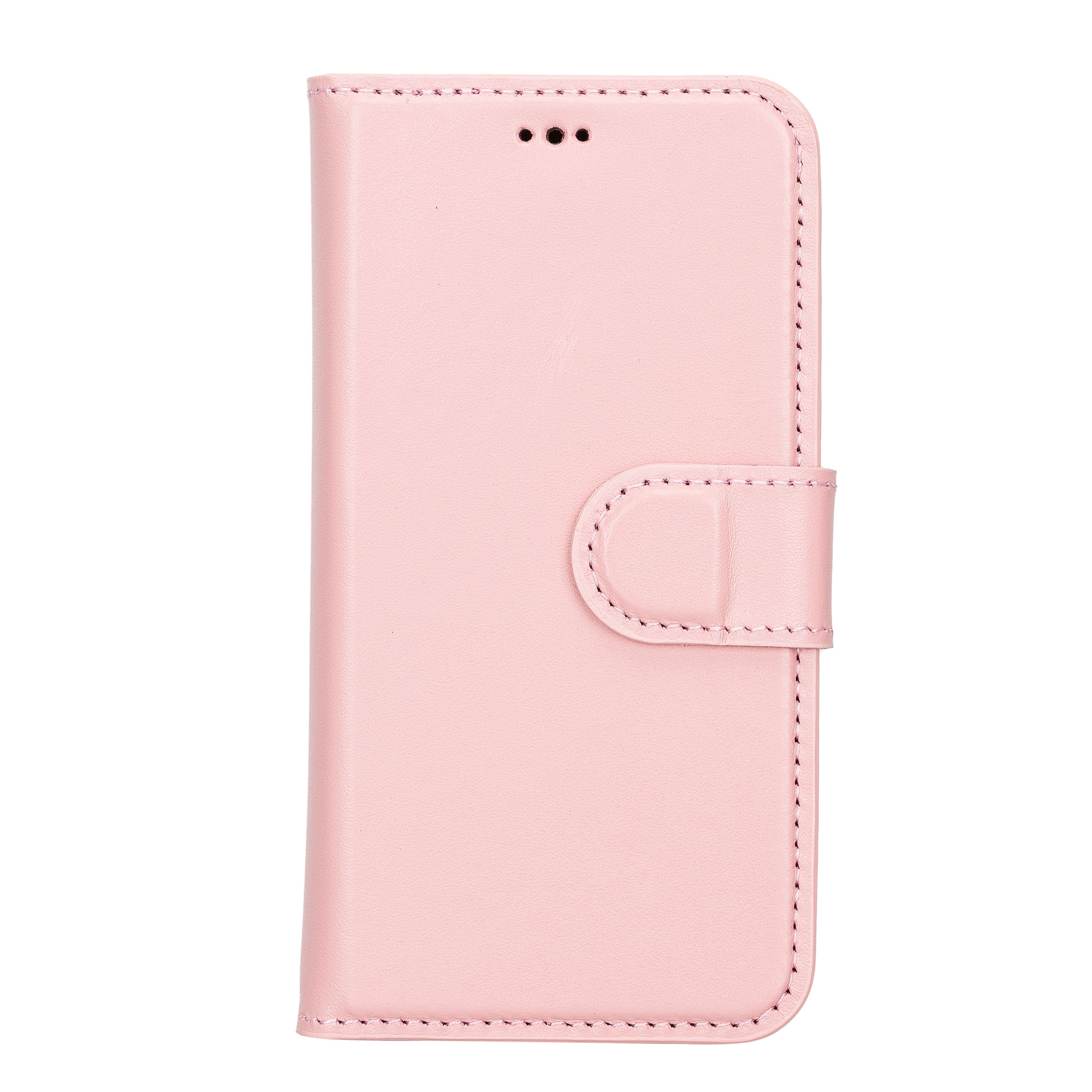 Pink Leather iPhone 13 Pro Wallet Case - O2 Leather