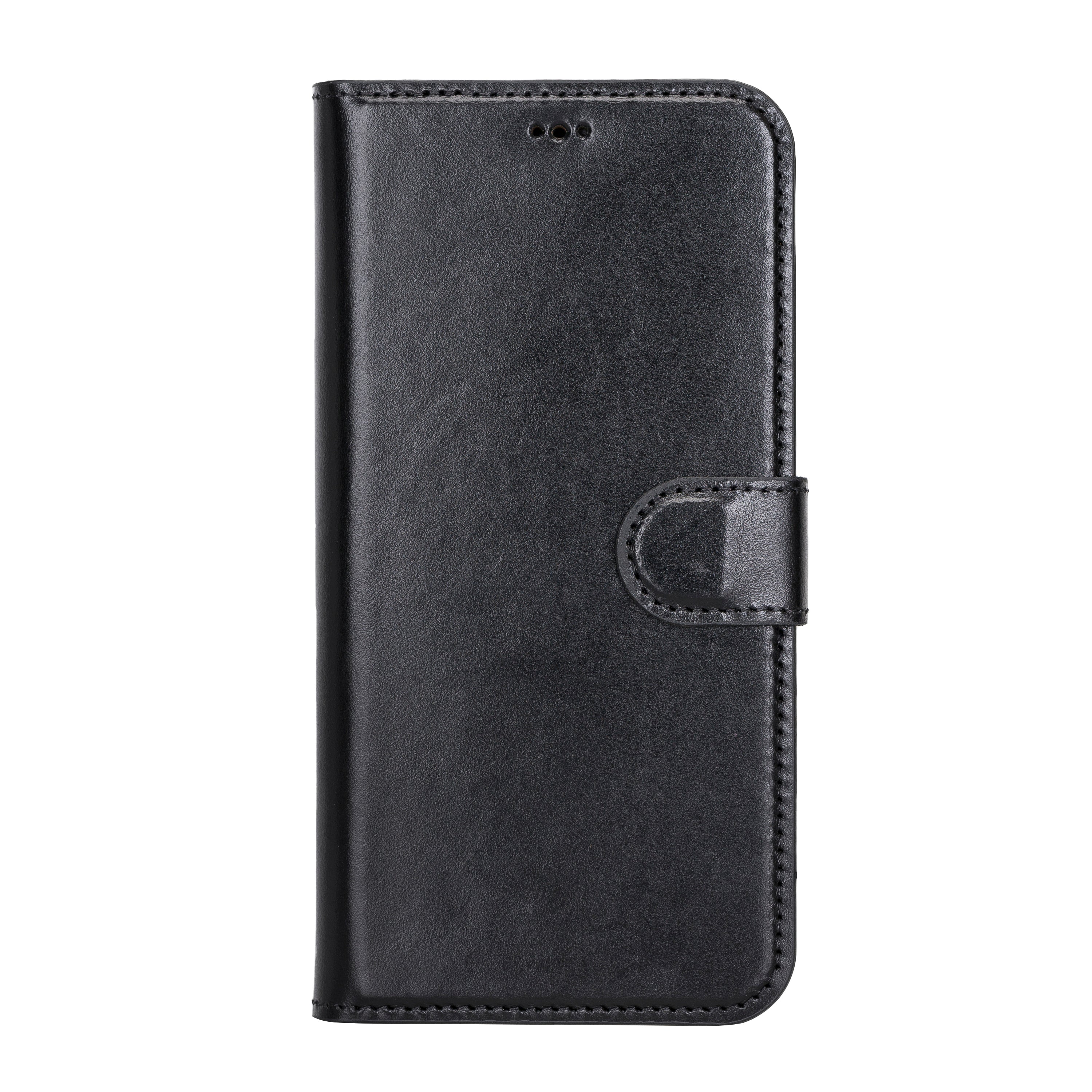 Black Leather Magnetic Case for iPhone 13 Pro MAX (6.7")