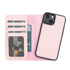 iPhone 13 mini Wallet Kickstand Case with RFID Blocking and