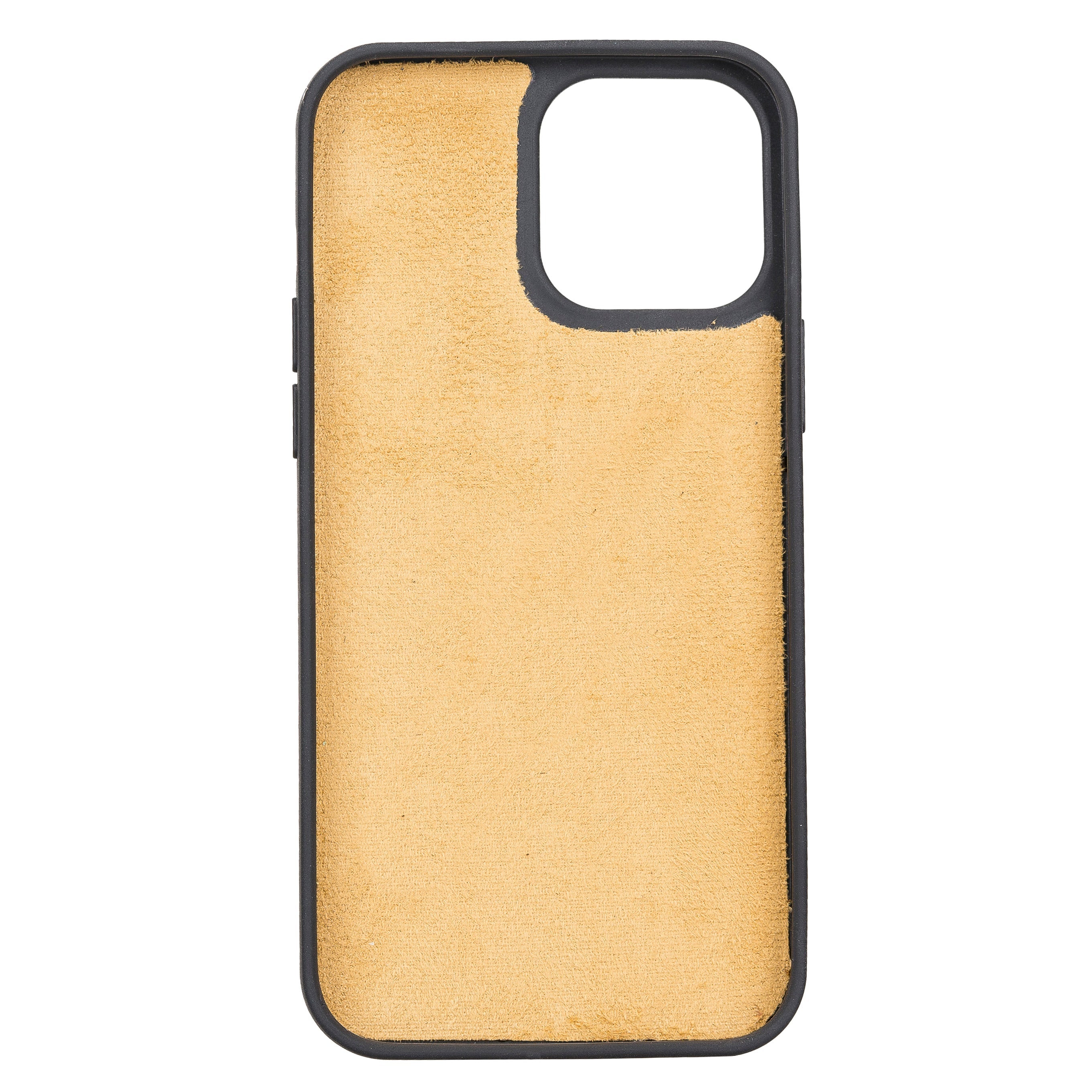 Yellow Leather Magnetic Case for iPhone 13 Pro (6.1")