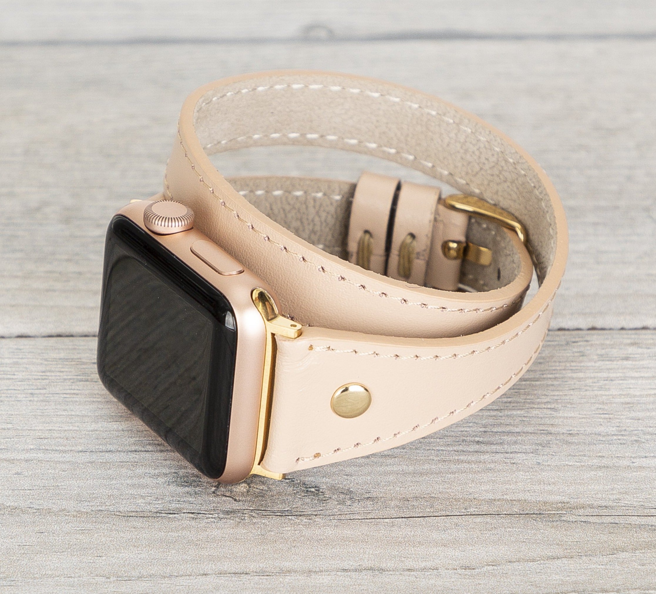 Vogue Wrap Genuine Leather Double Wrap for Apple Watch Band