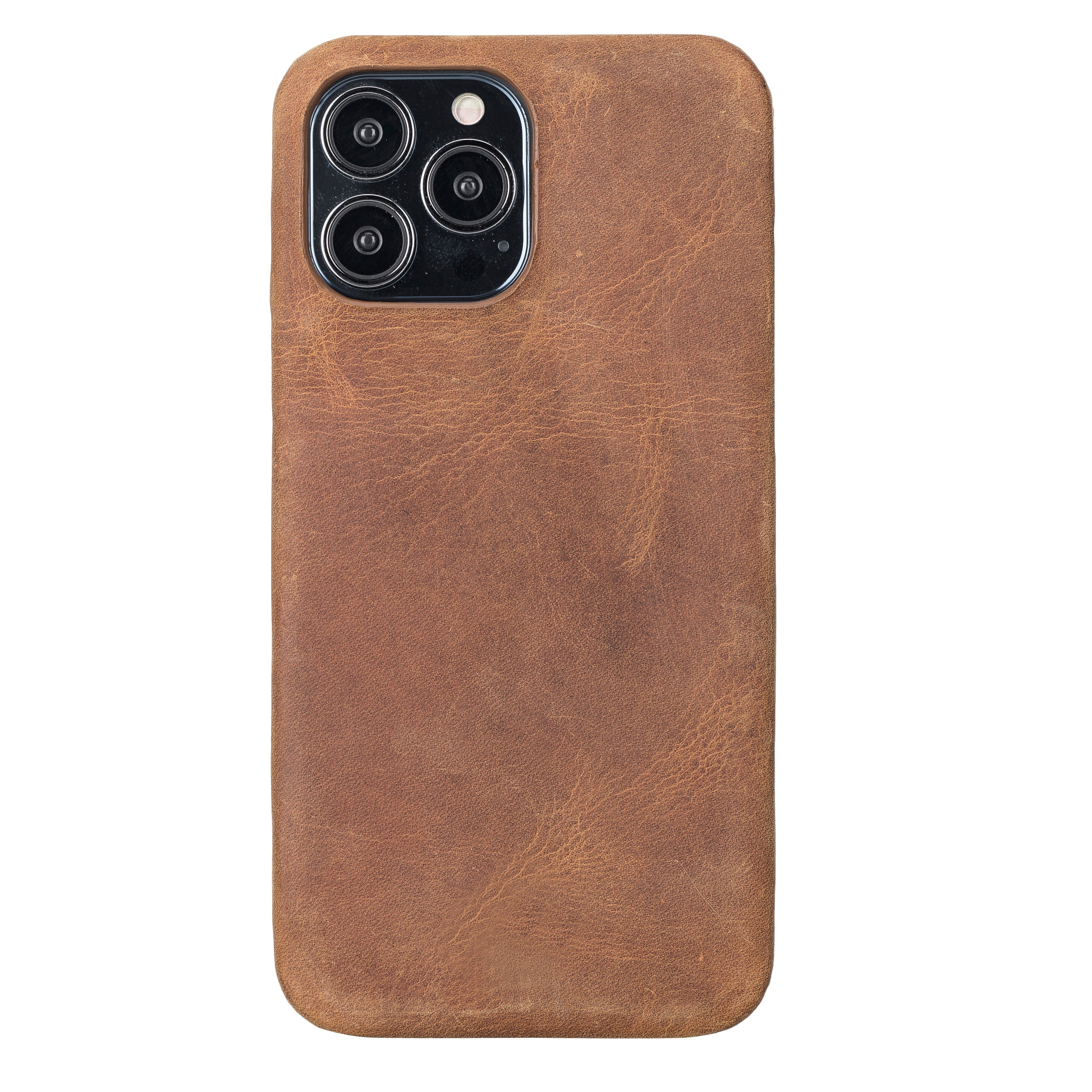 Antic Brown Leather Magnetic Wallet Case for iPhone 14 PLUS (6.7"), Prestige