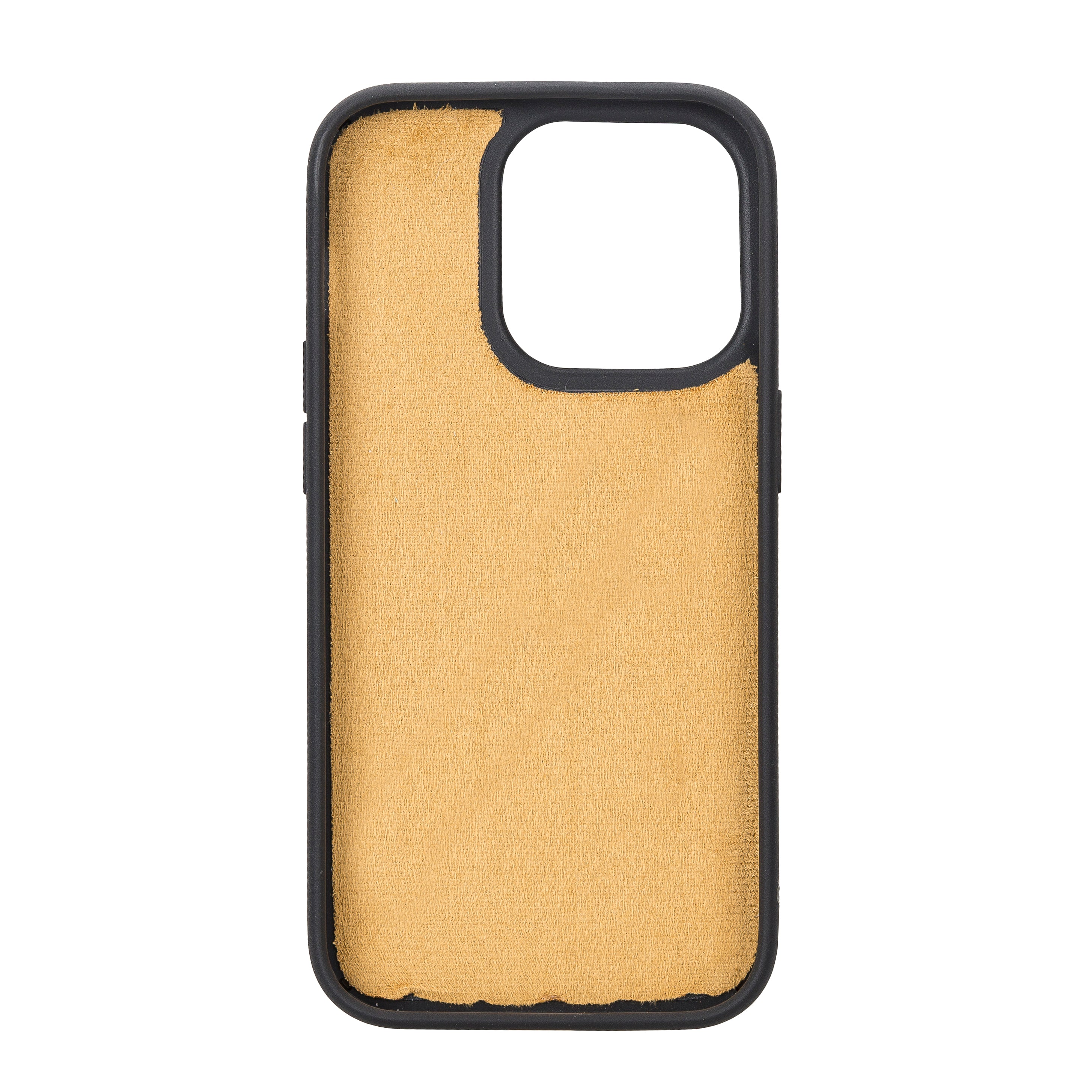 Yellow Leather Magnetic Wallet Case for iPhone 14 PRO (6.1")