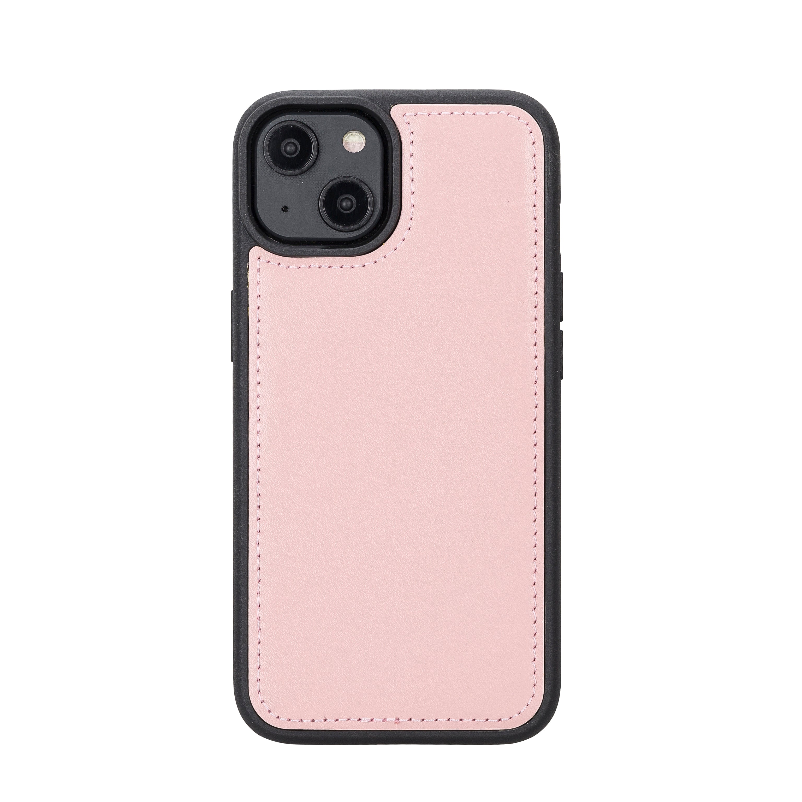 Pink Leather Magnetic Wallet Case for iPhone 14 (6.1")