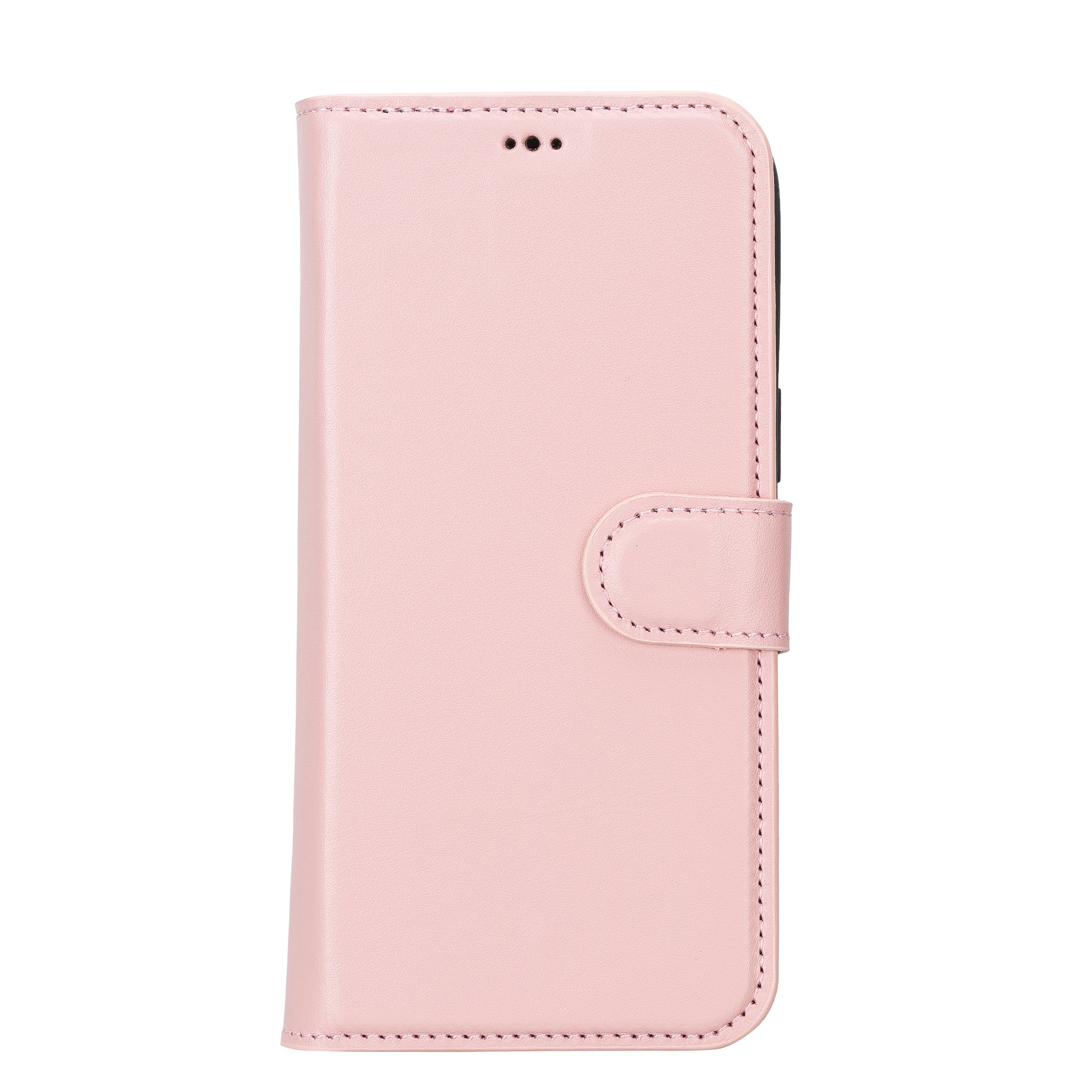 Magsafe Leather Designer Wallet - Small Font - Pale Pink — Valerie