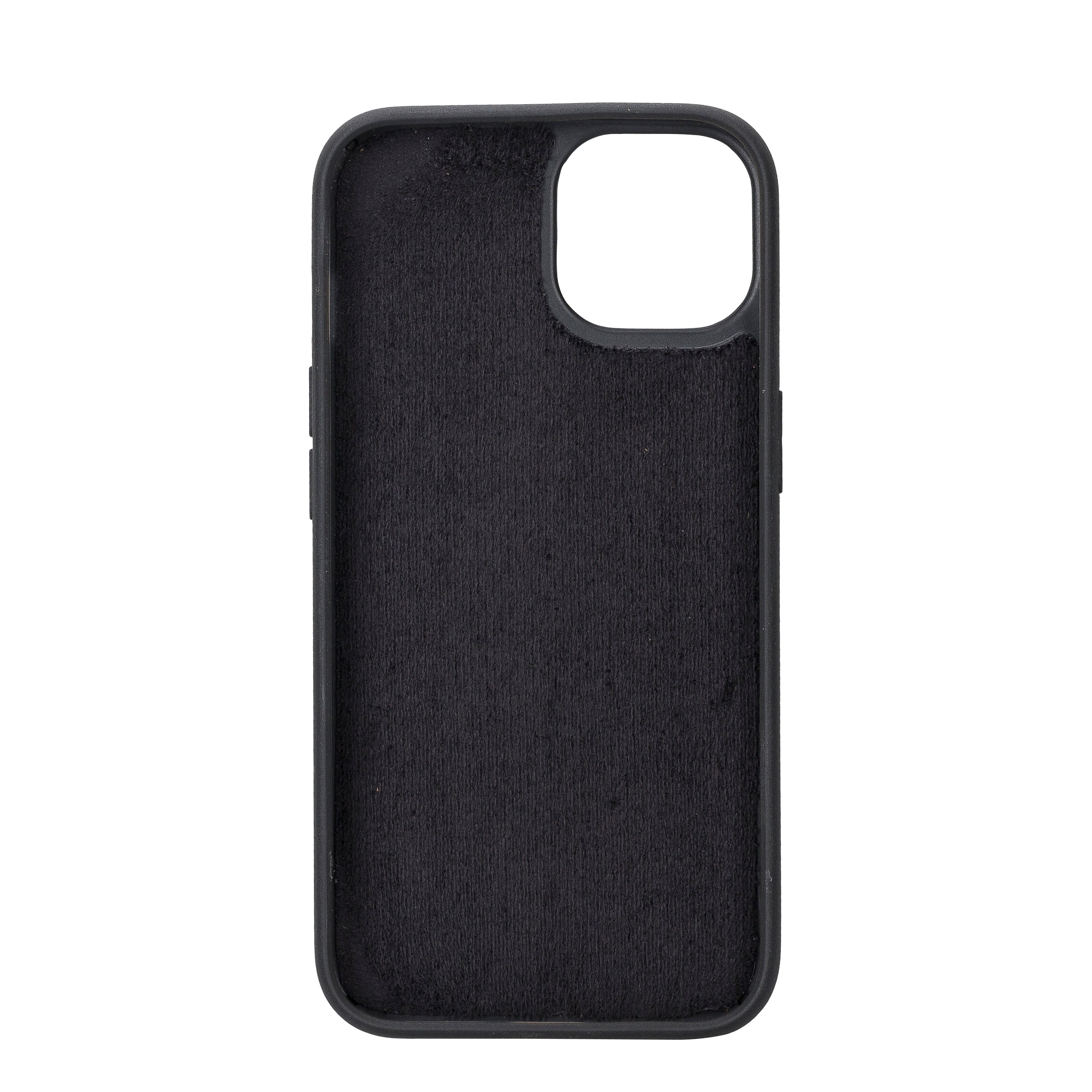 Black Leather Magnetic Wallet Case for iPhone 14 (6.1")