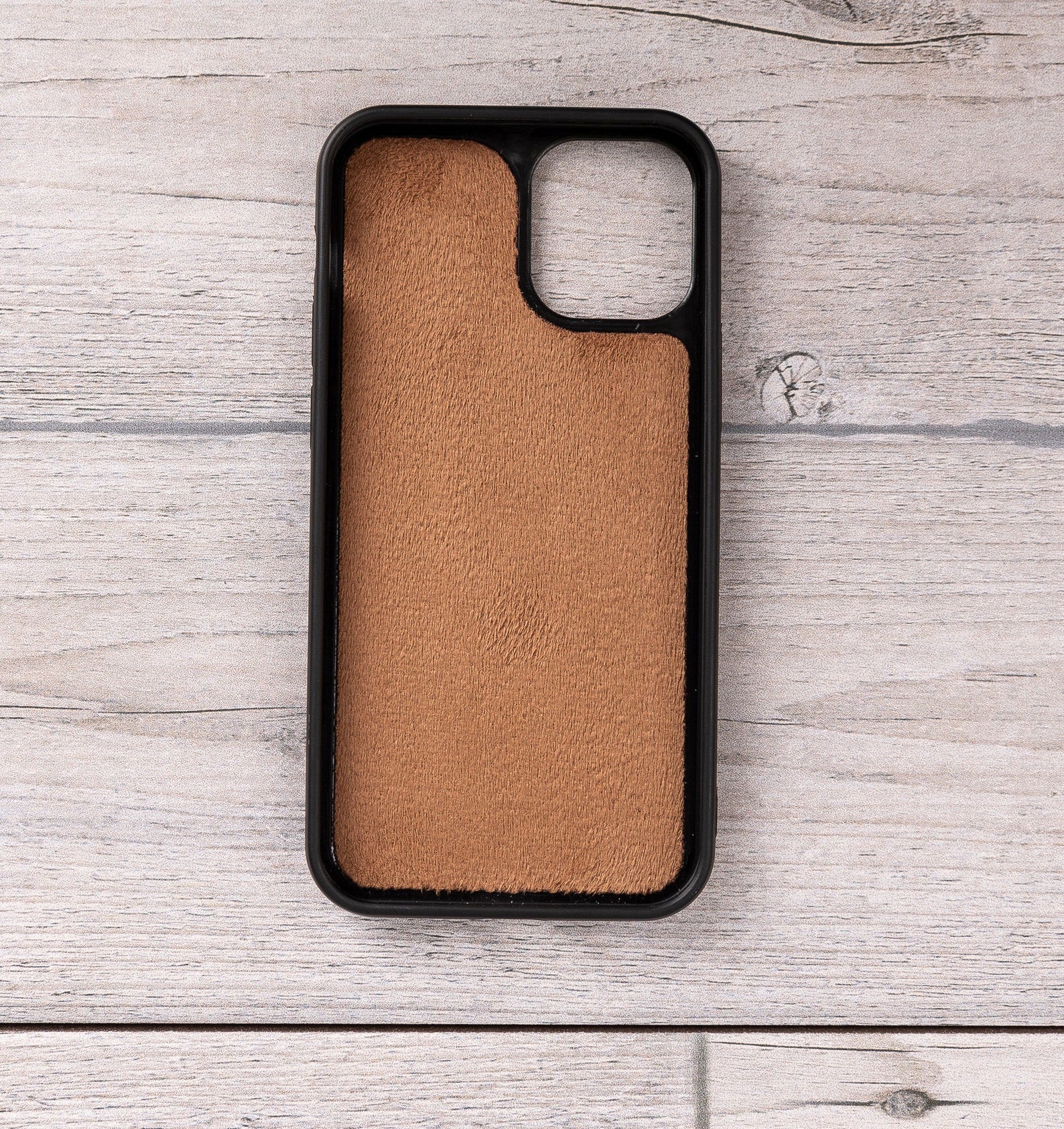 Burnished Tan Leather Magnetic Wallet Case for iPhone 12 Mini (5.4")